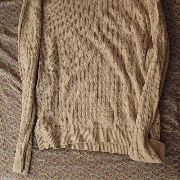 Hollister icon logo knit jumper in sand - Picture 5 of 5